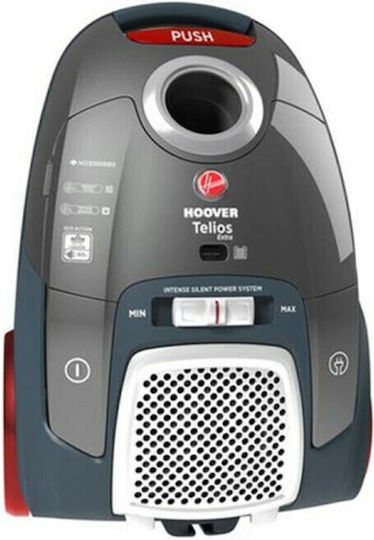Hoover Telios Extra TX63SE 011 Ηλεκτρική Σκούπα 550W με Σακούλα 3.5lt Γκρι