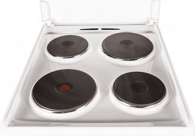 Zanussi ZCE550G1WA Κουζίνα 54lt με Εμαγιέ Εστίες Π50εκ. Λευκή