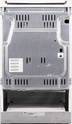 Zanussi ZCE550G1WA Κουζίνα 54lt με Εμαγιέ Εστίες Π50εκ. Λευκή