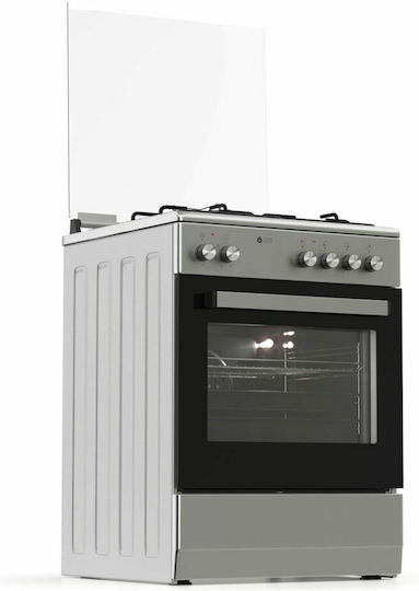 Thermogatz TGS 3521 IX Готварска печка 60лт с газови и електрически котлони Ш60см. Inox
