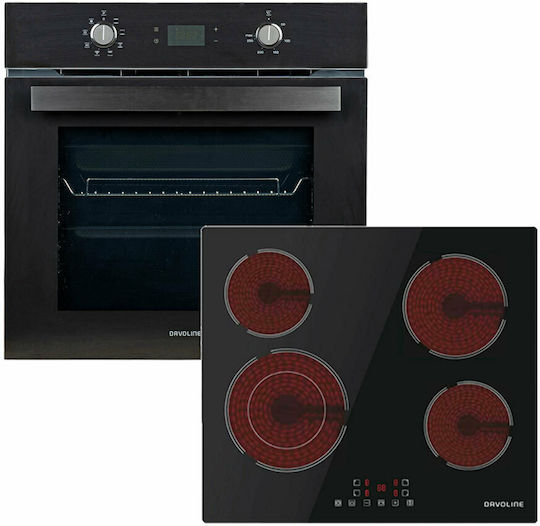 DSBO 8004 + BVC 6005 Einbauofen 72Es mit Keramikkochfeldern B59.5cm.