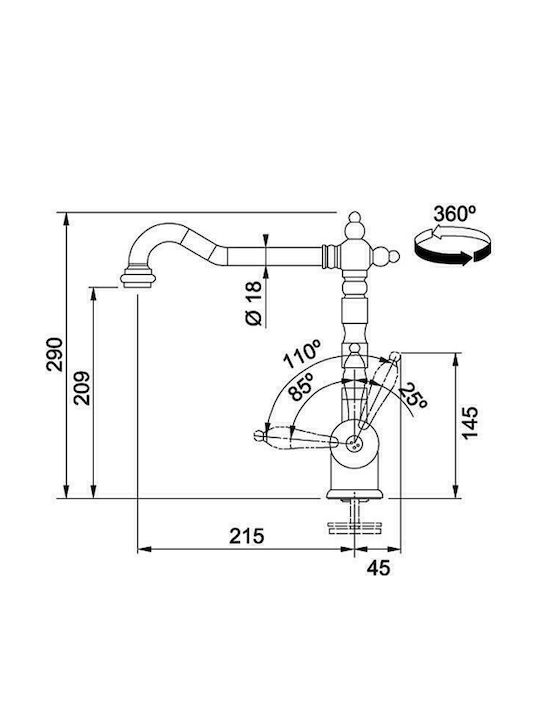 Franke Alte England Küchenarmatur Zähler Kupfer