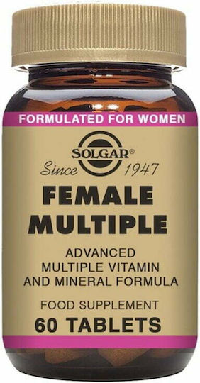 Solgar Female Multiple Πολυβιταμίνη για Ενέργεια 60 ταμπλέτες