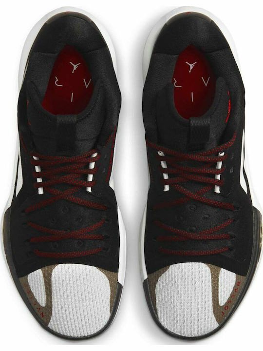 Zoom Separate High Basketball Shoes Black / White / Sky Grey / Gym Red