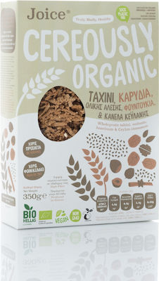Joice Organic Oats Oatmeal with Buckwheat, Tahini, Cinnamon, Hazelnuts & Walnuts Whole Grain 350gr 1pcs