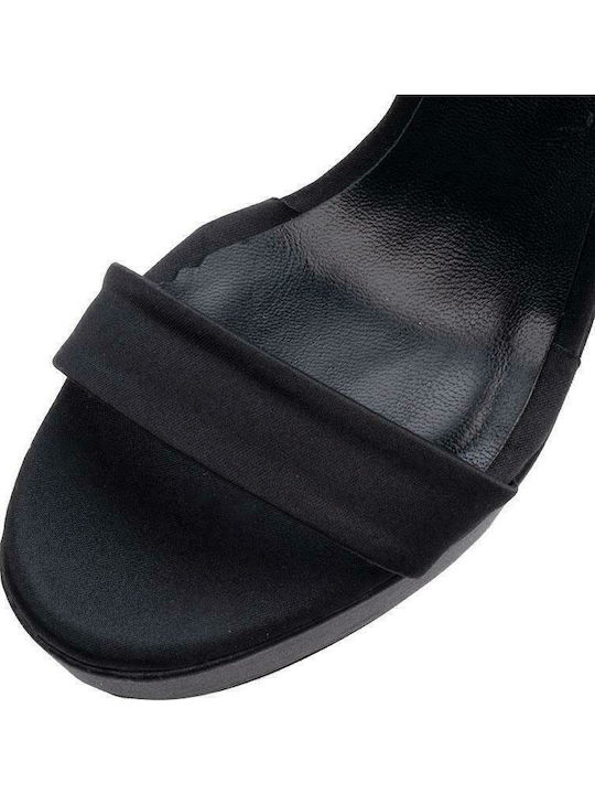 Fabric Sandals Black