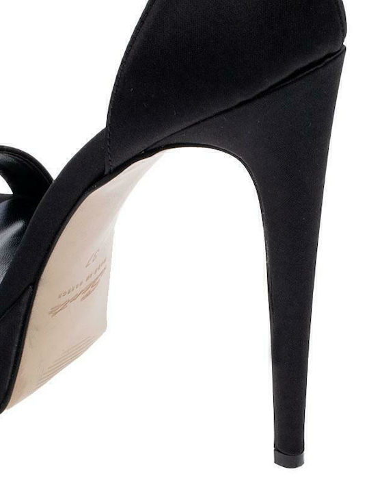 Fabric Sandals Black
