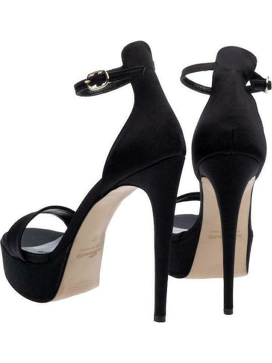 Fabric Sandals Black