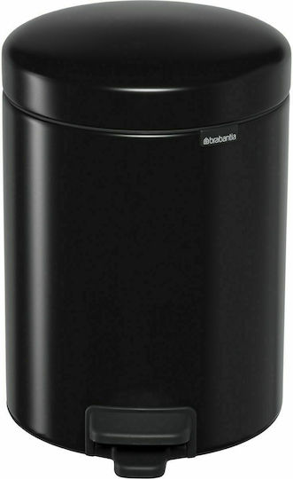 Brabantia New Icon Μεταλλικό Καλαθάκι Μπάνιου 5lt Black Matt Brabantia New Icon Μεταλλικό Καλαθάκι Μπάνιου 5lt Black Matt