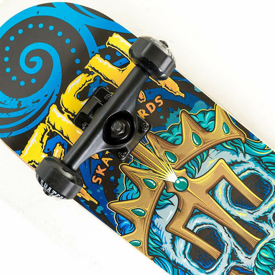 Fish Skateboards Poseidon 8" Complete Shortboard Πολύχρωμο
