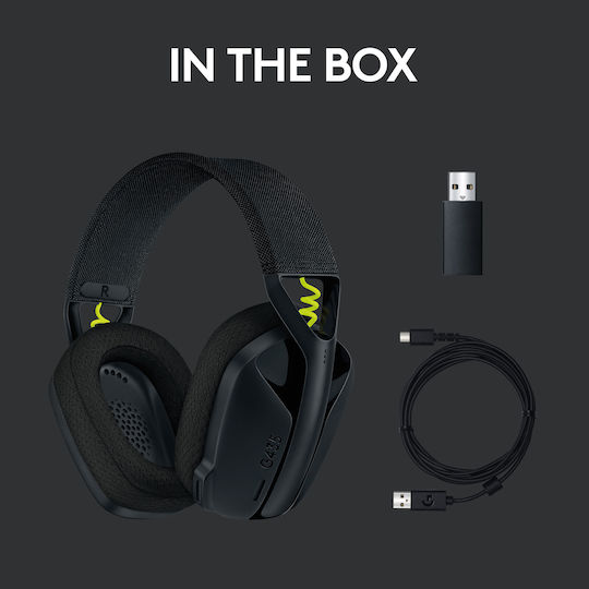 Logitech G435 Lightspeed Wireless Over Ear Gaming Headset with Bluetooth / USB Connectivity