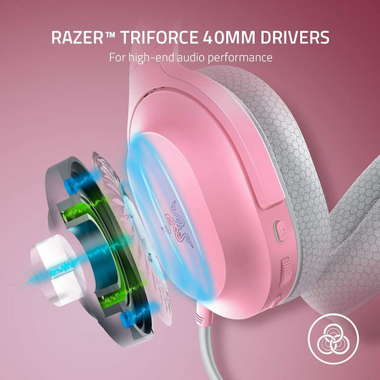 Razer Barracuda X (2021) Wireless Over Ear Gaming Headset with Connection USB / 3.5mm Quartz