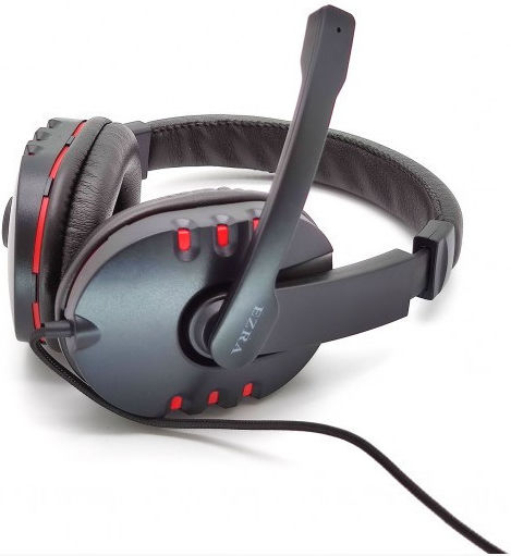 Ezra GE08 Über Ohr Gaming-Headset mit Verbindung 3,5mm Schwarz