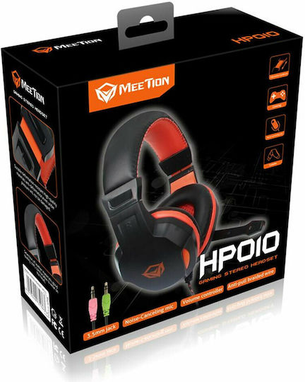 Meetion HP010 Over Ear Gaming Headset με σύνδεση 2x3.5mm