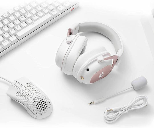 Redragon H510 Zeus Über Ohr Gaming-Headset mit Verbindung 3,5mm / USB Weiß