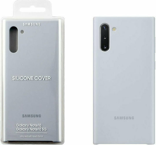 Samsung Задна корица Силикон 1.4мм Сребрист (Galaxy Note 10)