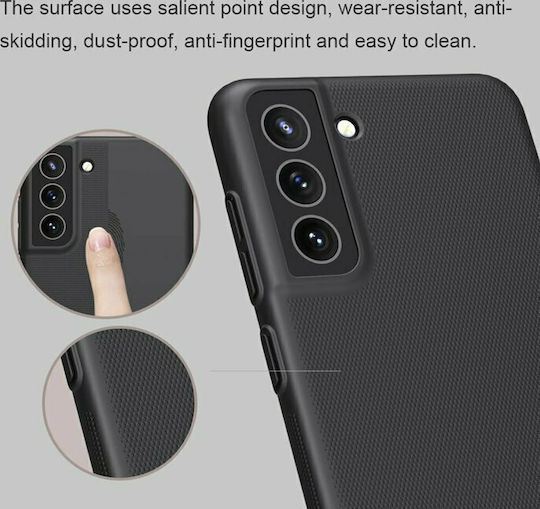 Nillkin Super Frosted Shield Umschlag Rückseite Kunststoff Schwarz (Galaxy S21 FE 5G)