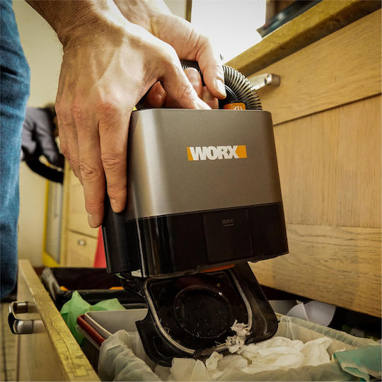 Worx Cube Vac Car Handheld Vacuum Rechargeable 12V Without Battery Grey