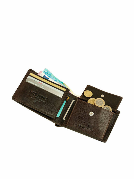 Leather Men's Wallet Classic with RFID Brown