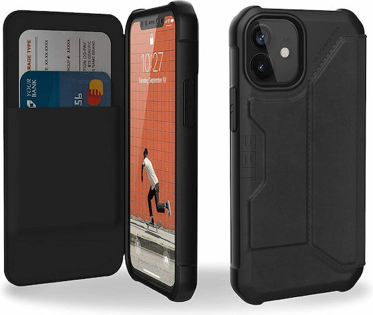 UAG Metropolis Book Piele Negru (iPhone 12 mini)