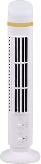 TOFAL-60360 Ventilator USB / Baterie Fără Lamele Alb