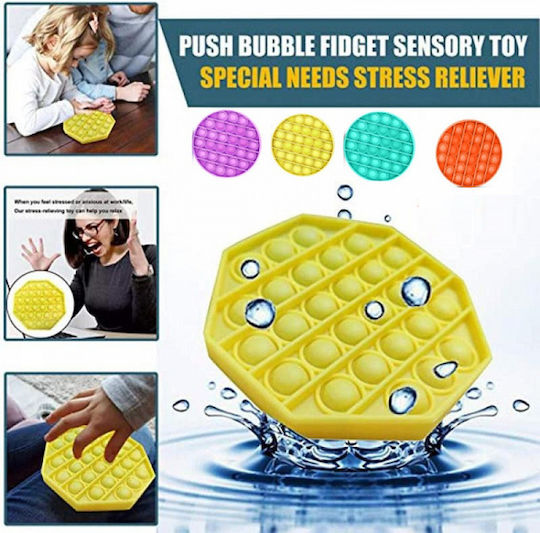 Pop It Fidget Octogonal Din Silicon Violet