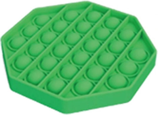 Pop It Fidget Οκτάγωνο Σιλικόνης Πράσινο