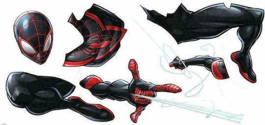 RoomMates Decor Детска стикерна за стена Стена Giant Spider Man Miles Morales