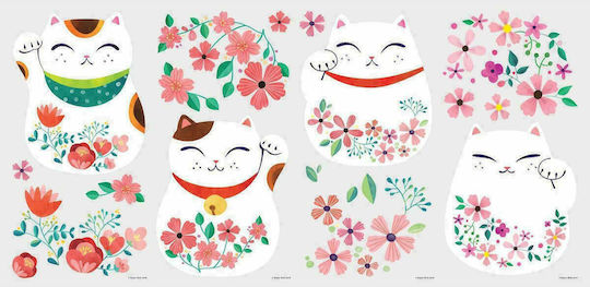 RoomMates Decor Kids Wall Sticker Lucky Cat