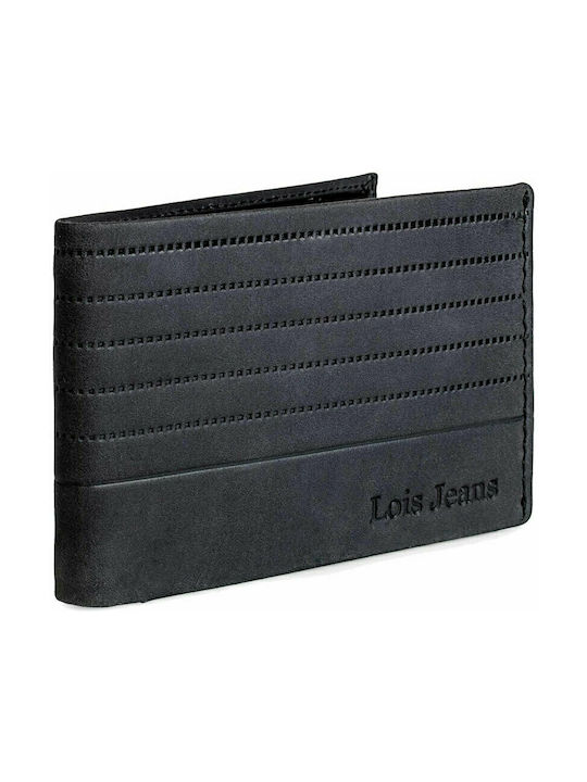 Lois Men's Leather Wallet with RFID Black