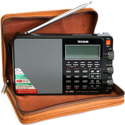 Tecsun PL-880 Φορητό Ραδιόφωνο Επαναφορτιζόμενο Μαύρο