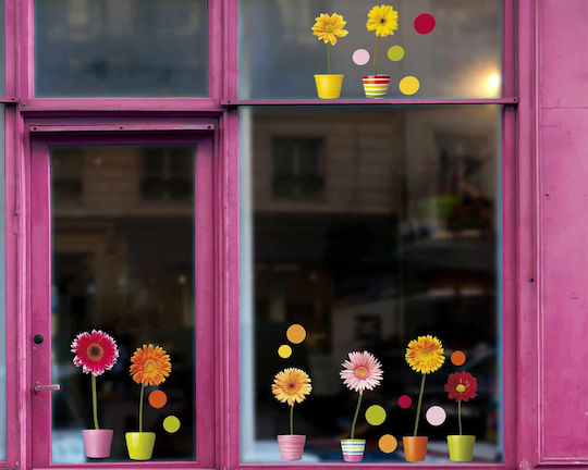 Ango Kids Vinyl Window Sticker Gerberas 21pcs