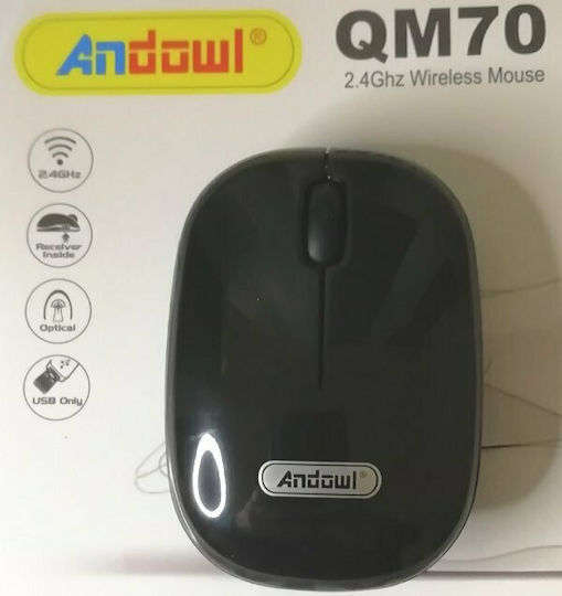 Andowl QM70 Mouse Wireless Mini Negru