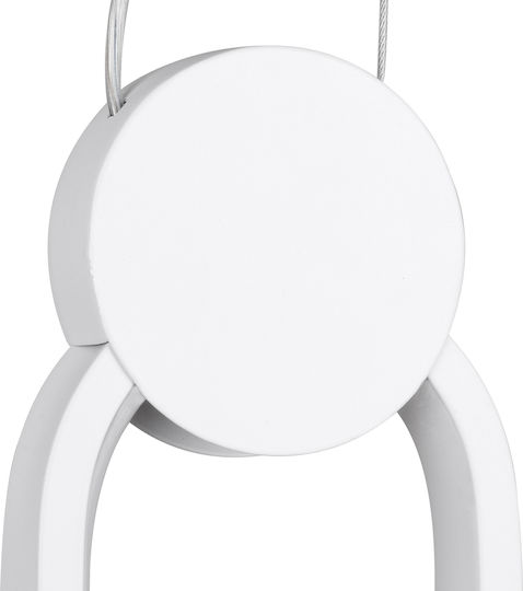 GloboStar Ildi Ceiling Light White LED with Adjustable White Light 10x38x38cm