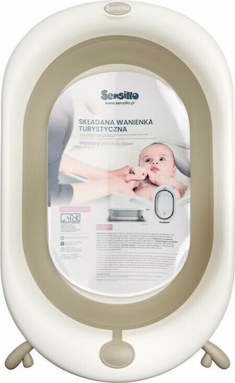 Sensillo Сгъваема Бебешка Вана с термометър Beige