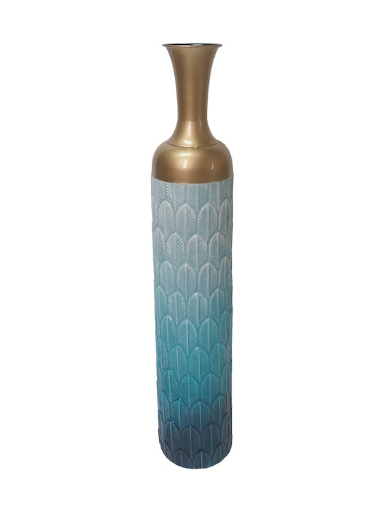 Inart Metallic Vase 17x17x90cm