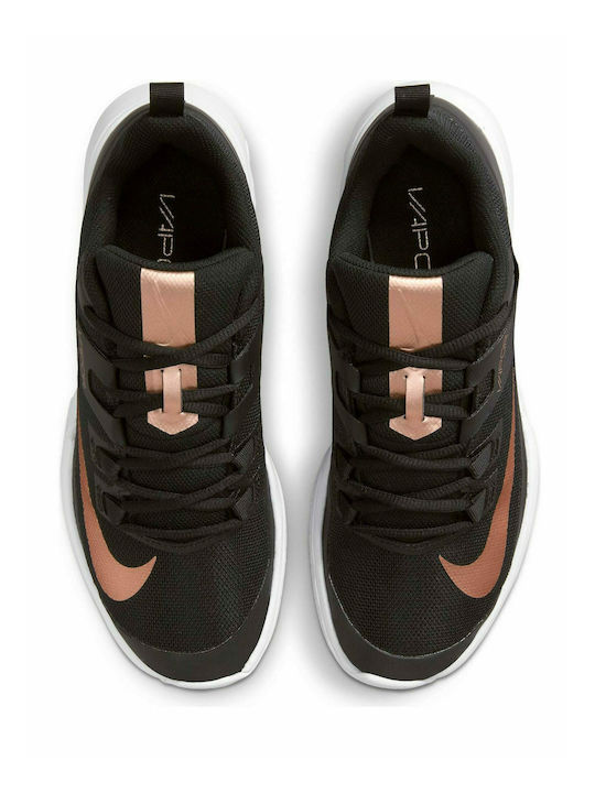 Nike Court Vapor Lite Women's Tennis Shoes for Hard Courts Black / Mtlc Red Bronze / White