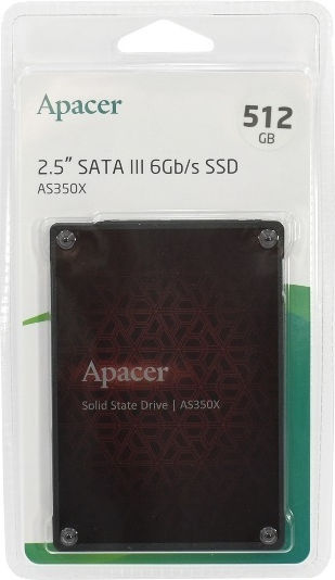 Apacer AS350X SSD 512GB 2.5'' Type with SATA III Connection AP512GAS350XR-1