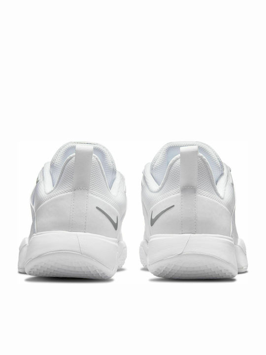 Nike Court Vapor Lite Γυναικεία Παπούτσια Τένις για Σκληρά Γήπεδα White / Metallic Silver