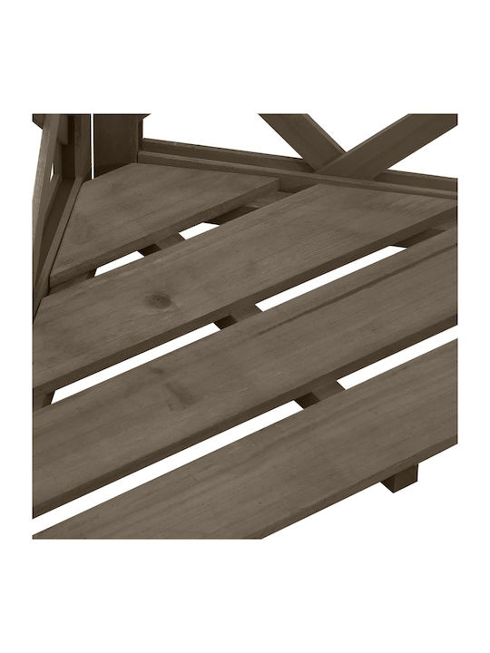 Garden Trellis Made of Wood with Rhombus Grid Design in Brown Colour 50x145cm