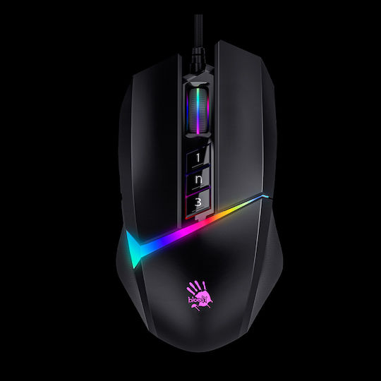 A4Tech Bloody W60 MAX Stone RGB Геймърска Мишка 10000 DPI Черен