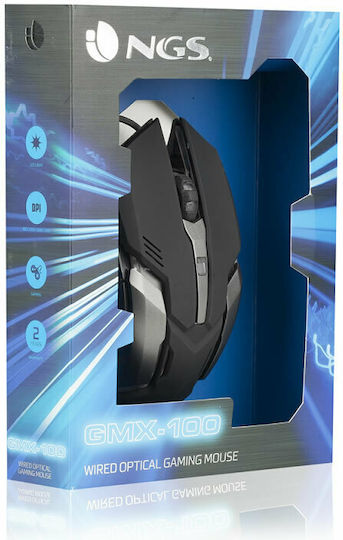 NGS GMX-100 RGB Gaming Mouse Black