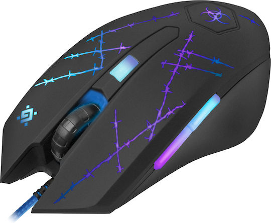 Defender Forced Mouse GM-020L RGB Gaming Ποντίκι 3200 DPI Μαύρο