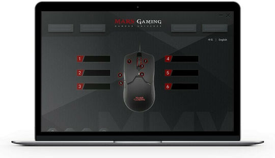 Mars Gaming MMV RGB Gaming Ποντίκι 10000 DPI Μαύρο