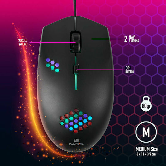 NGS GMX-120 Gaming Mouse Black