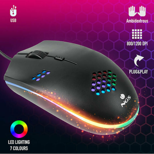 NGS GMX-120 Gaming Mouse Black