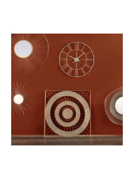 Atmosphera Rallies Cason 3D Silent Antique Metallic Gold Wall Clock Ø70cm