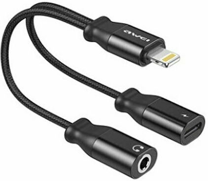 Awei CL-73 Converter Lightning male to 3.5mm / Lightning female 1pcs