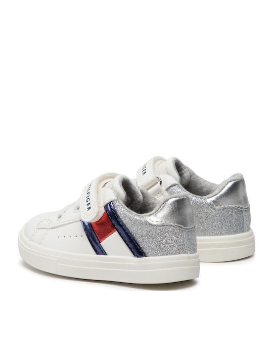 Kids Sneakers with Scratch White