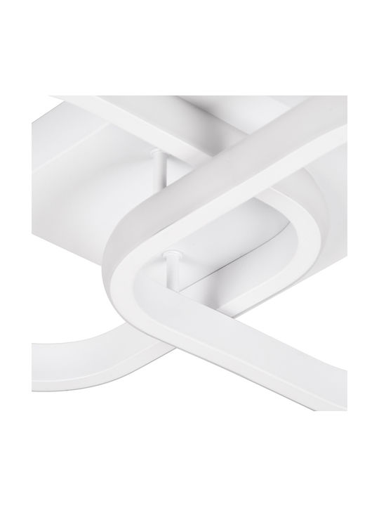 GloboStar Nora Ceiling Mount Light 40cm White with Integrated LED